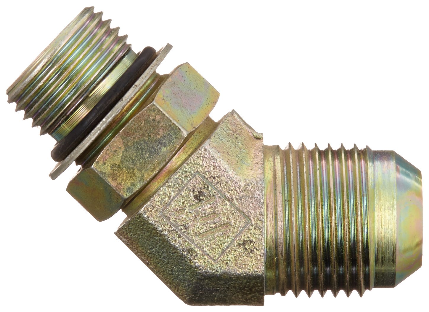 Eaton Aeroquip 2061-8-8S Steel Flared Tube Fitting, 45 Degree Elbow, 1/2