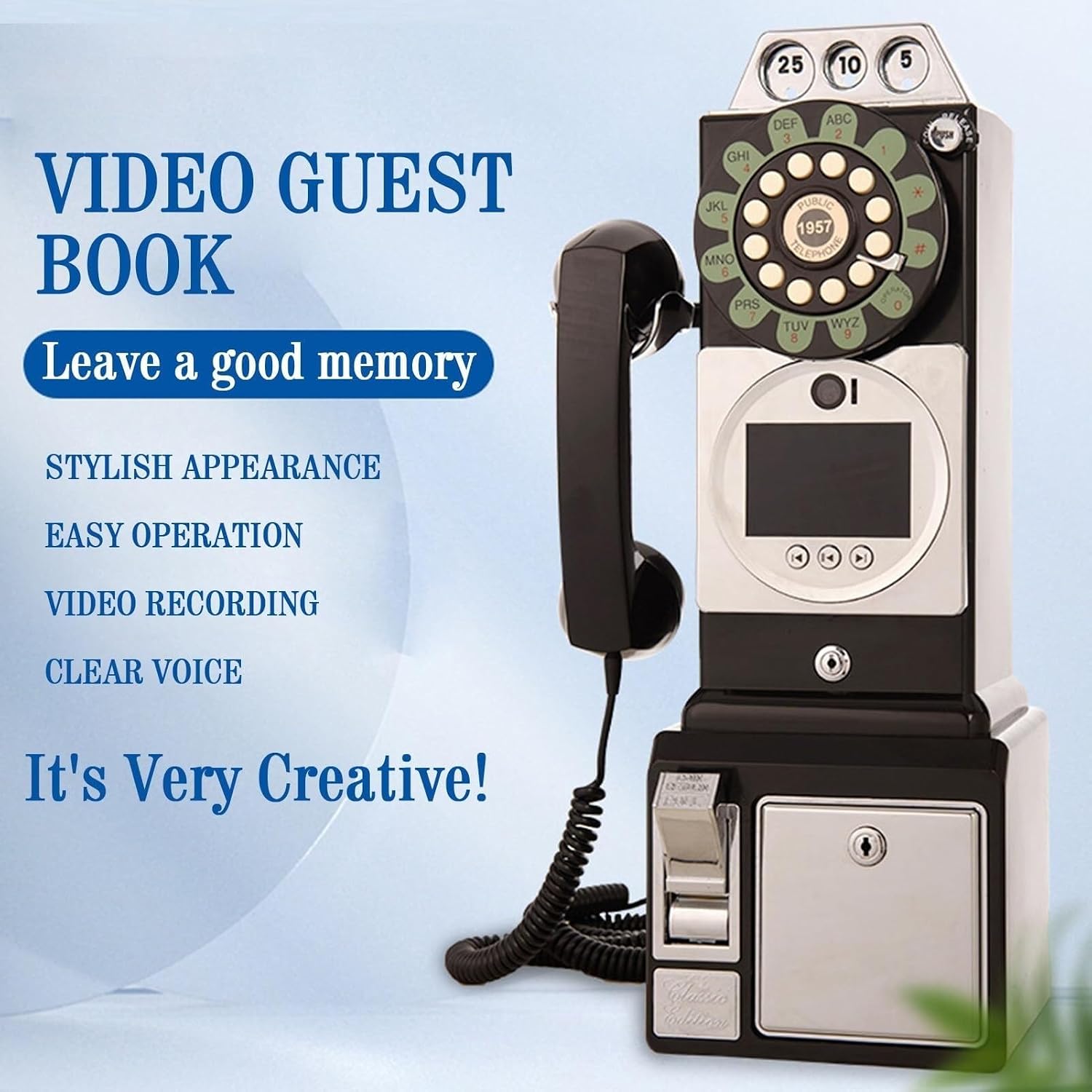 Video Audio Guest Book,Wedding Phone Customized Messages,Record Preserve Your Special Occasions,for a Variety of Memorable Party image 2