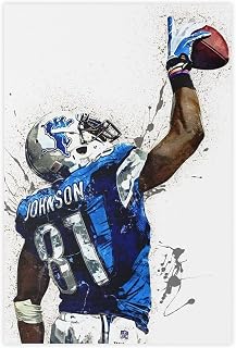 Smvaqfi Calvin Johnson Canvas Poster Wall Art Decor Print Picture Paintings for Living Room Bedroom Decoration Unframe: 12x18inch(30x45cm)
