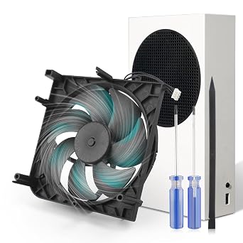Internal Cooling Fan for Xbox Series S Console Cooler Replacement CPU Cooling Fan with Repair Tools7 Blades