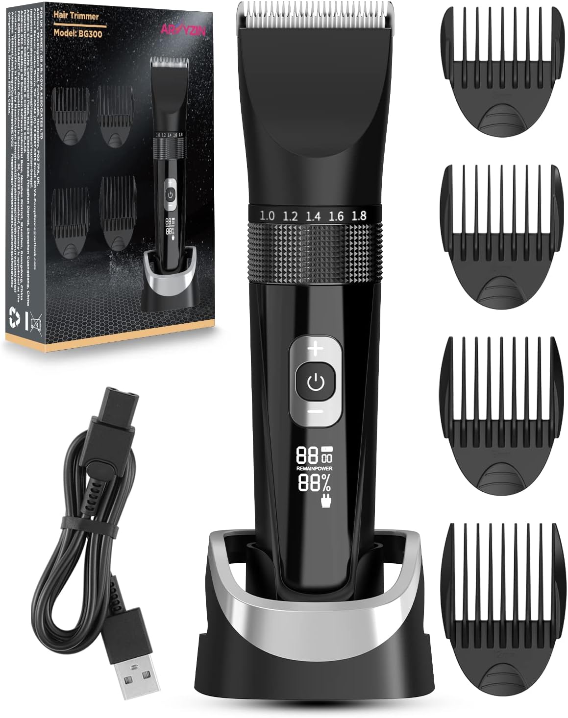 Electric Beard Trimmer Men & Body Trimmer Men,Body Groomer Men,Body Shavers for Men,Replaceable