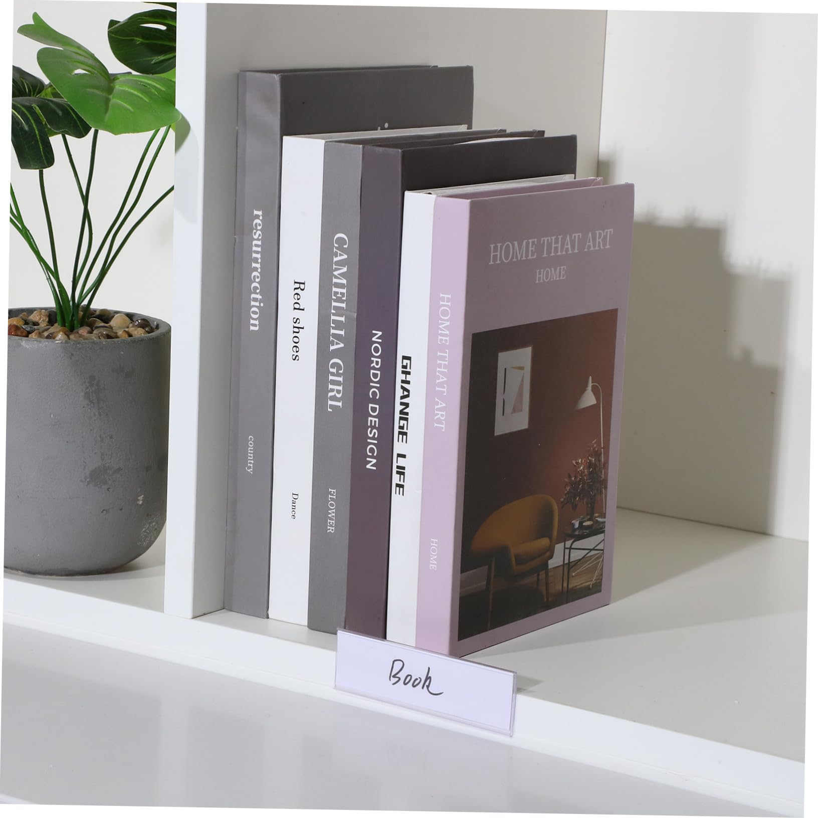 Portaetichette Adesivo Piatto 100 Pezzi in Pvc per Scaffali | Strisce Bianche Incluse, Lettura Chiara, Resistenti allo Strappo, Uso in Supermercati e Negozi