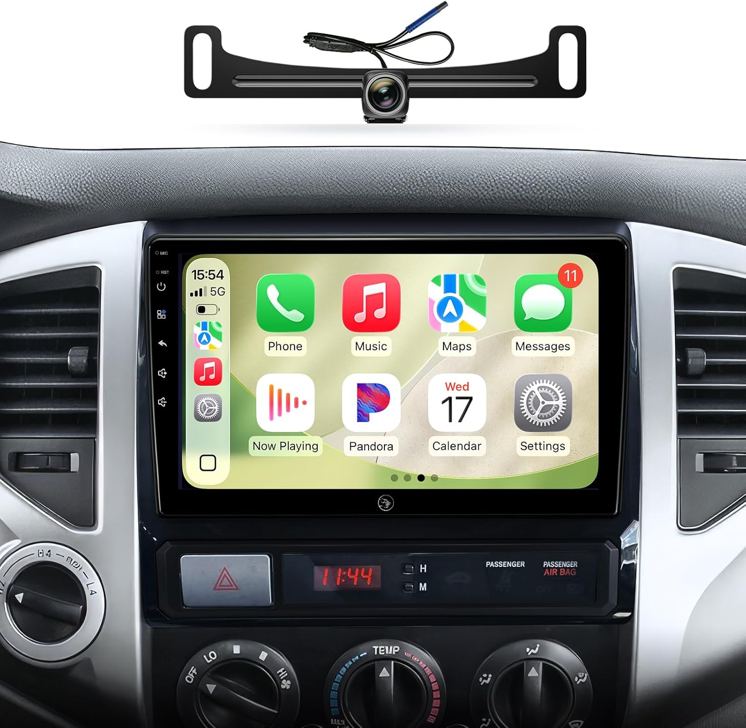 (6G+128G) 8core Car Radio Stereo for Toyota Tacoma 2005-2015,9inch Android Headunit with 5GWiFi Bluetooth Wireless Carplay Android Auto GPS Navigation AM/FM Radio Back up Camera Replacement