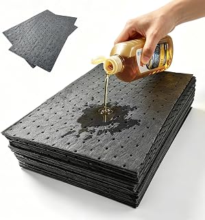 30 Stück Ölsaugtücher Ölmatte 25 × 33cm für Ölige & Wässrige Flüssigkeiten | Mikrofasermaterialien Ölsaugtücher Universelle Ölabsorbierende Pads Ölauffangmatte für Zuhause Garage Keller Küche