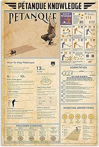Amazon.com: Petanque Knowledge Metal Tin Signs Petanque Information ...