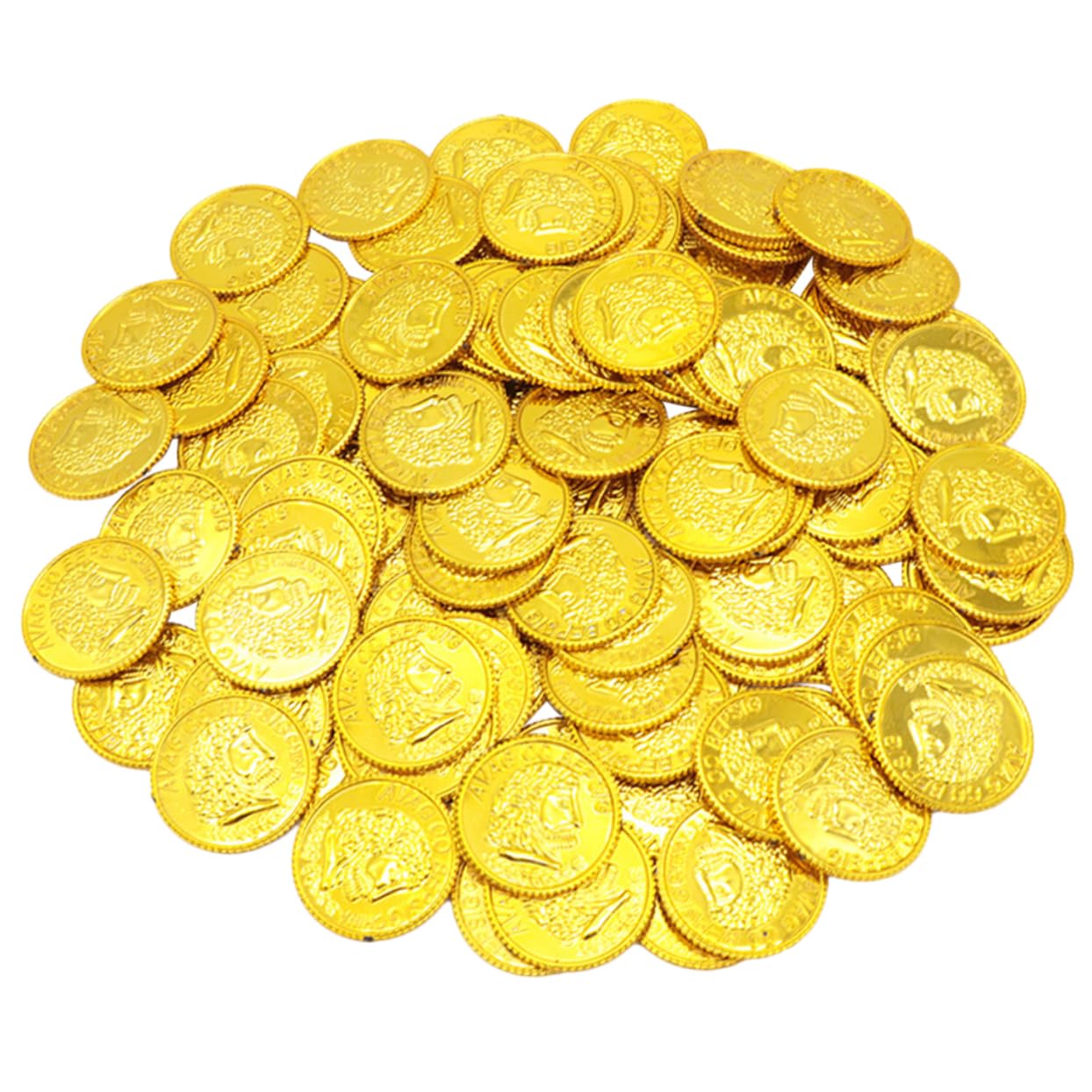 Amazon.co.jp: DRESSOOS 300個 プラスチックのおもちゃのコイン 黄金のコイン お金で遊ぶごっこ遊び おもちゃで遊ぶ トレジャー コイン 海賊宝石ジュエリー プレイセットコイン 中国の金塊 Golden : おもちゃ