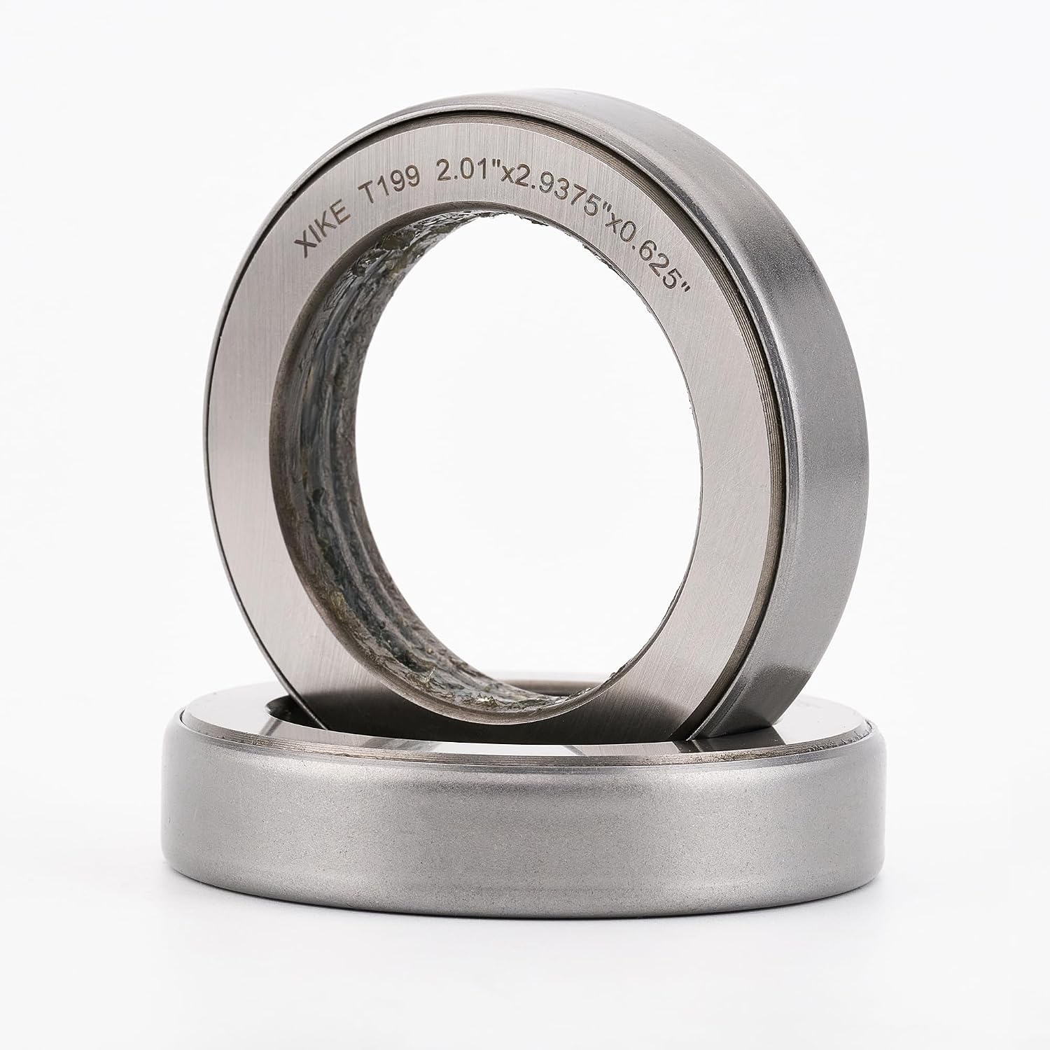 XiKe 2Pcs T199 Thrust Ball Bearings, 2.01" ID x 2.9375" OD x 0.625" Wide, for a Variety of Drivelines and Rotating Equipment