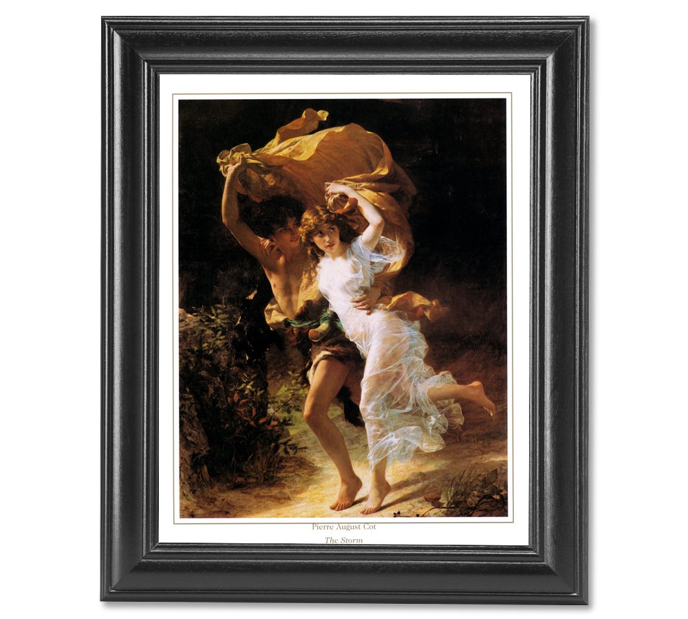 Amazon.com: The Storm Victorian Boy And Girl Wall Picture Framed
