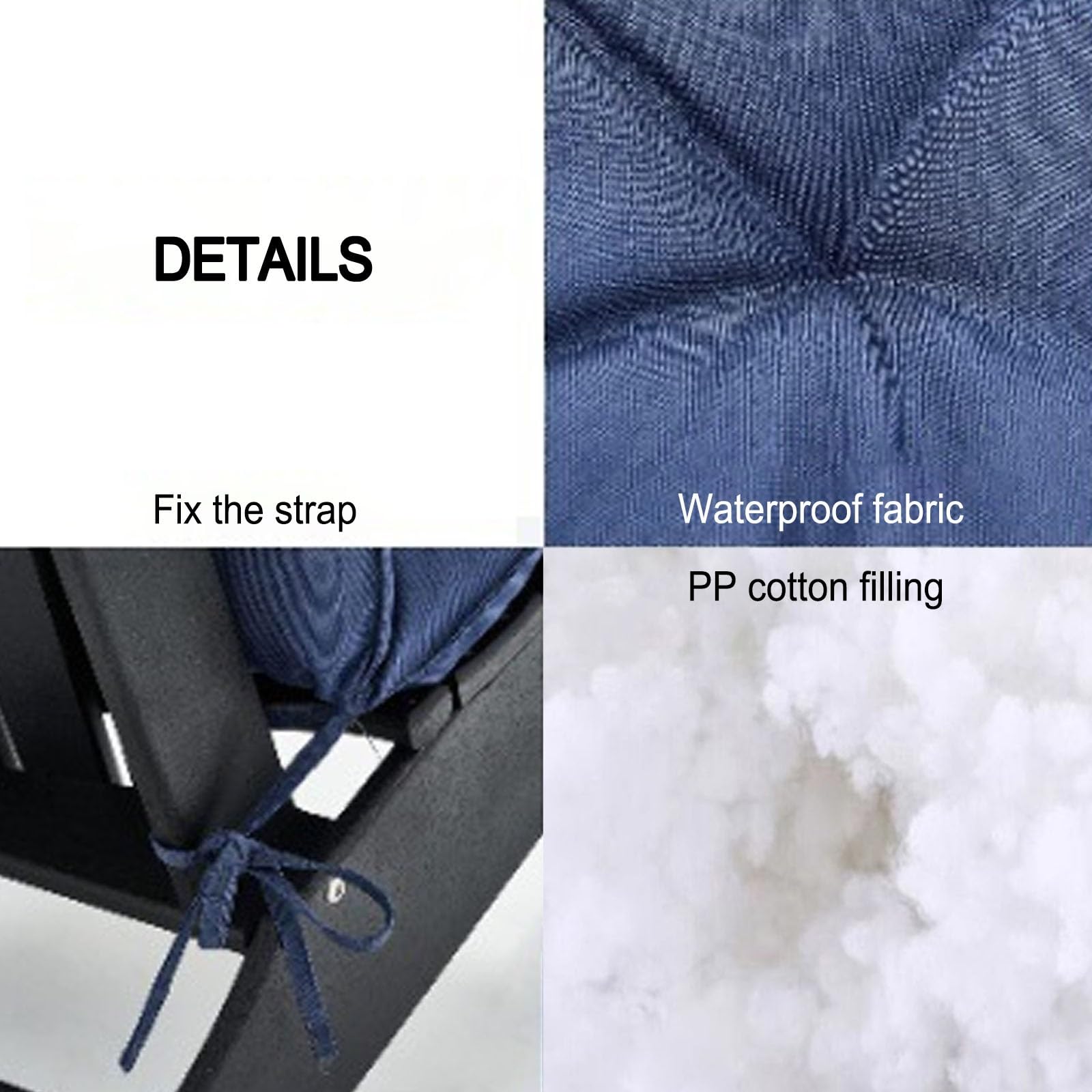 Colchoneta impermeable para columpio de 2/3 asientos y banco de patio, cómoda piel de ratán en color caqui, 39.4 x 39.4 pulgadas, ideal para relajarse en interiores y exteriores