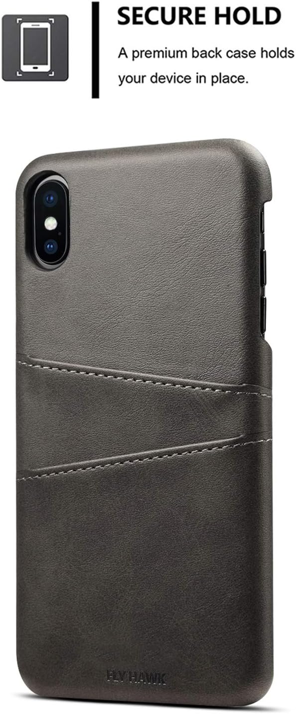 Wallet Case Compatible iPhone Xs / 10s, 5.8 inches Slim PU Leather Back Case Cover Credit Card Holder for Apple iPhone Xs/iPhone 10s (2018) Black