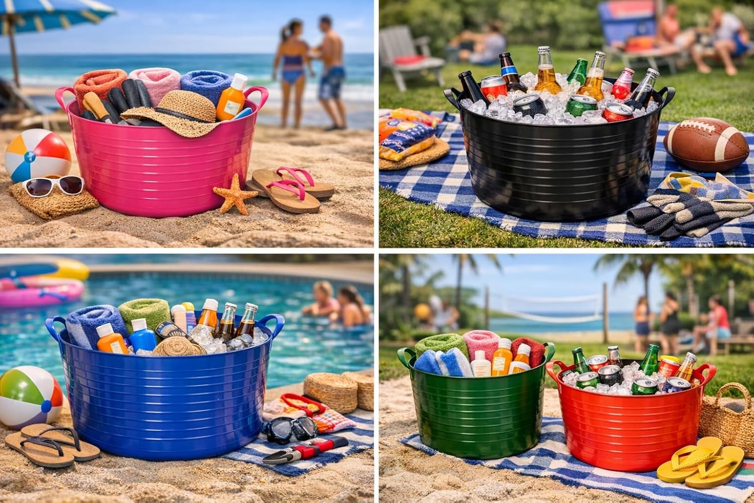 Tubtrugs SP35GBK Flexible Black Gorilla Large Shallow 35 Liter/9.2 Gallon Capacity