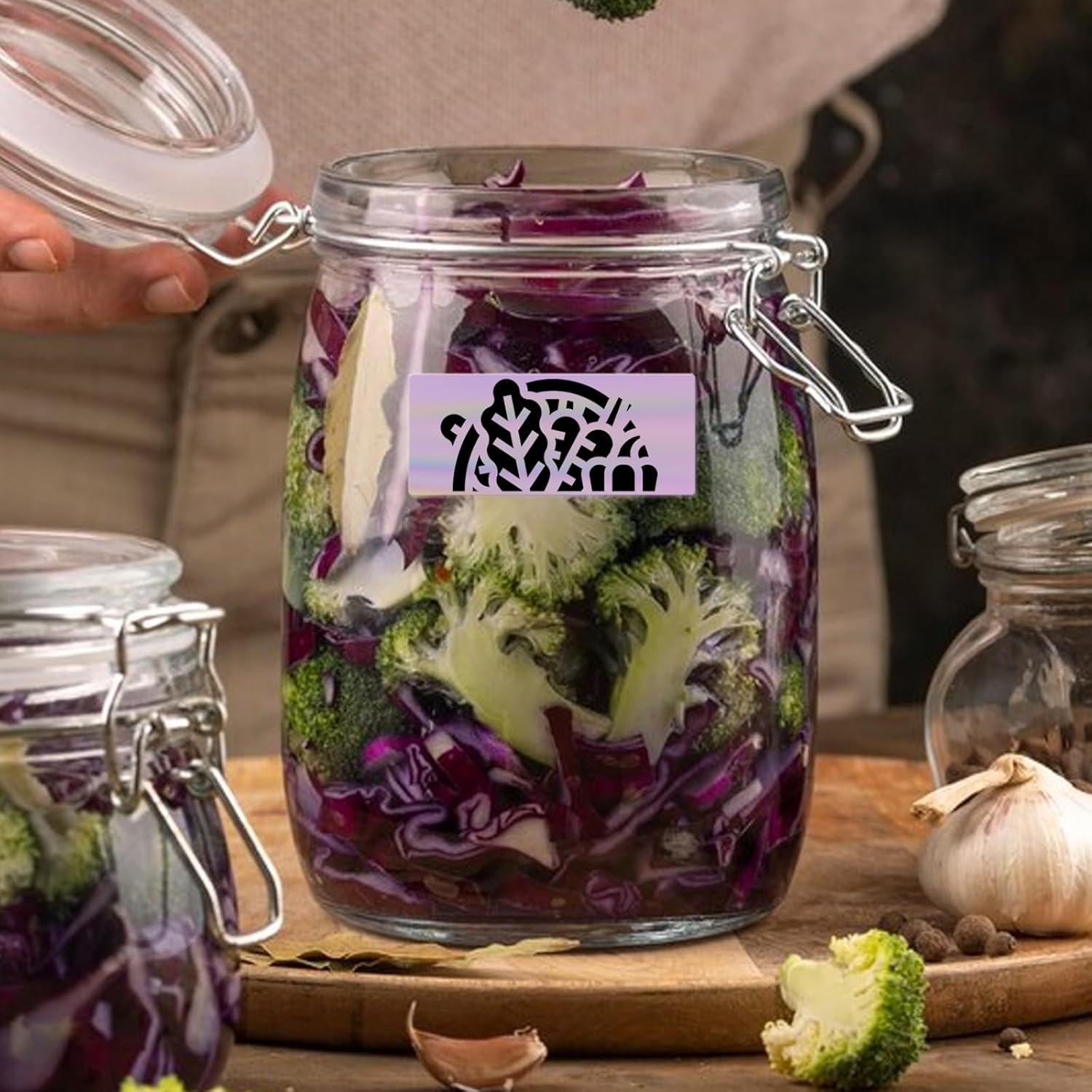 Holographic Thermal Labels Vinyl Purple 1 × 2 Inch Self-Adhesive Laser Direct Printable Address Stickers Roll Waterproof Printer Decals for QR Code DIY Name Tag 200 PCS - Image 5