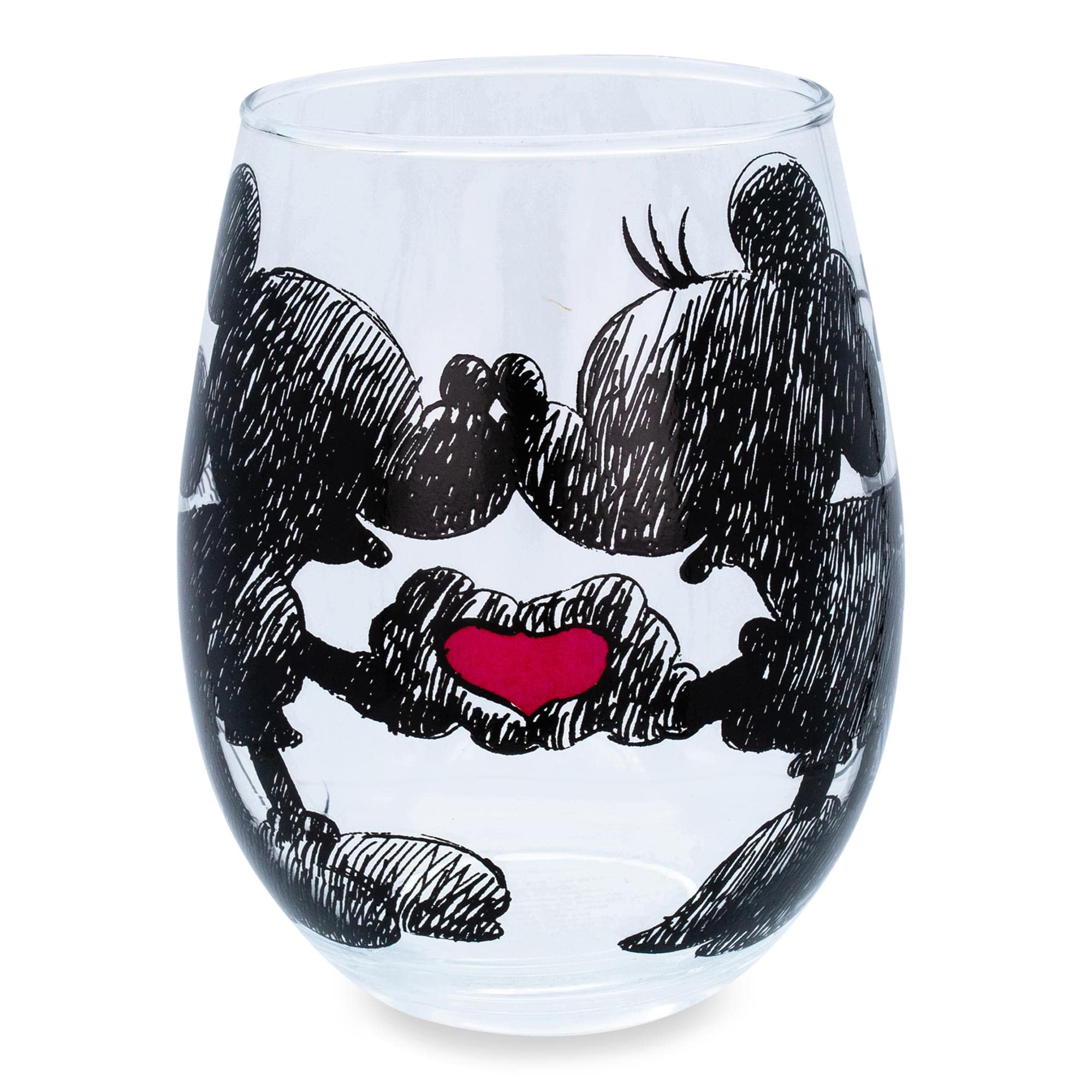 Verre à vin Disney cadeau idéal Mickey et Minnie en forme de goutte pour anniversaire et fêtes
