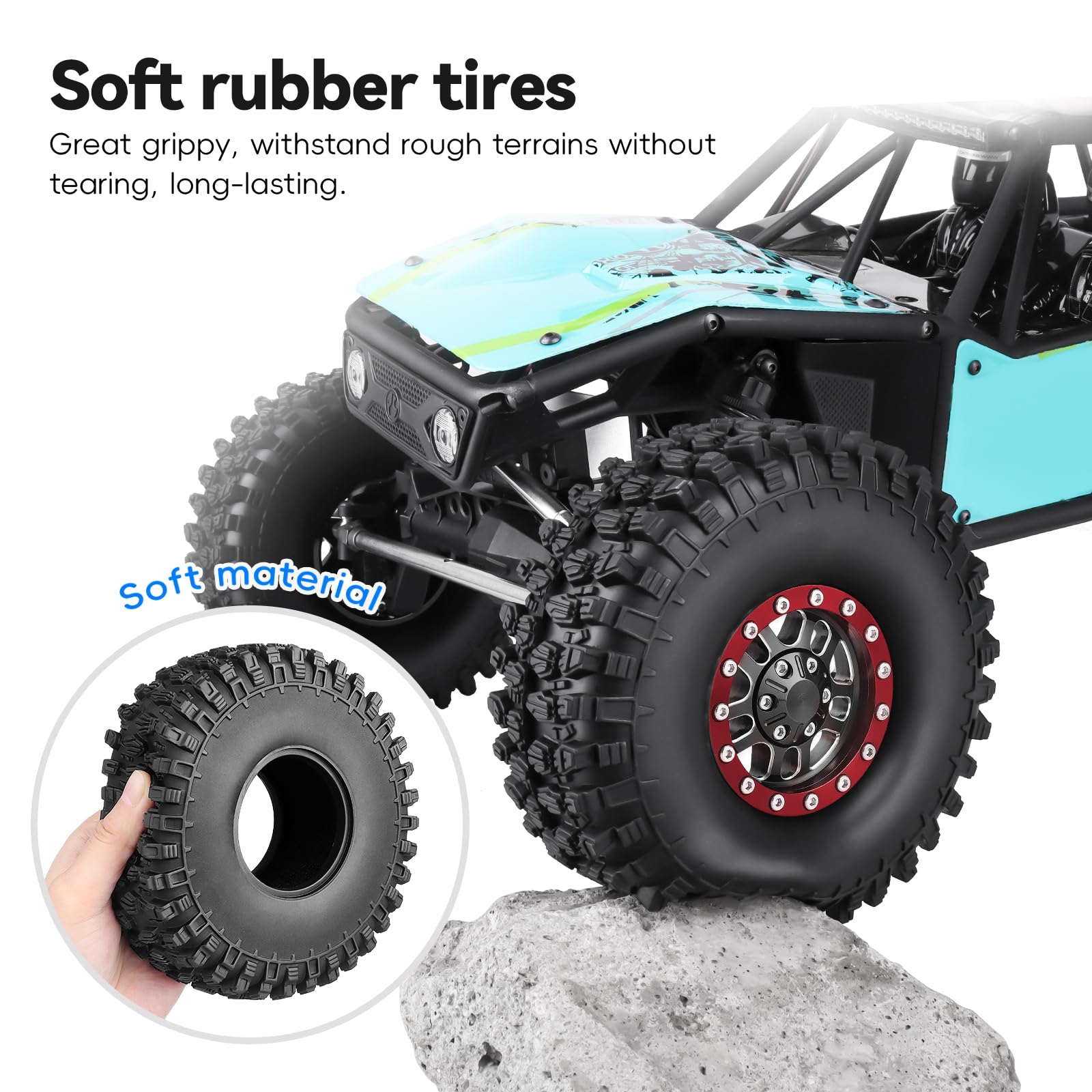 Amazon | AllinRC 1/10 RCクローラータイヤ 2.2インチ Traxxas TRX-4