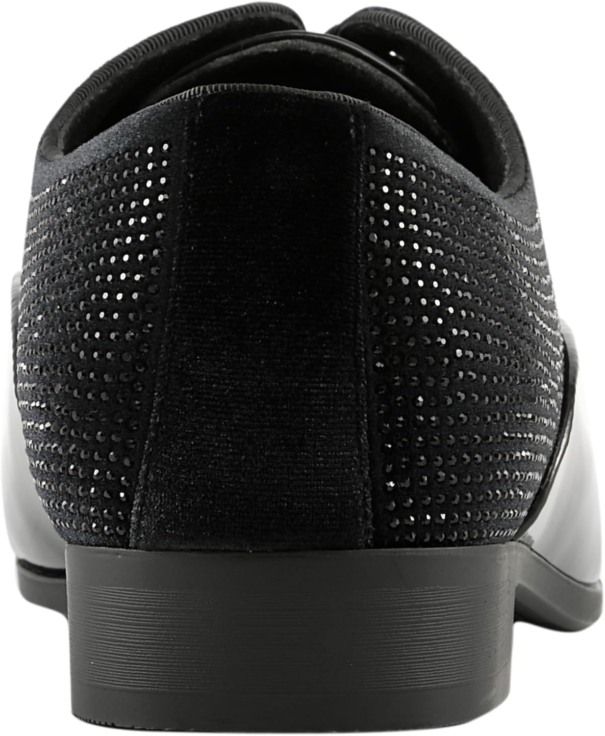 Amali Barnes Mens Dress Shoes Sparkly Glitter Encrusted Tuxedo Slip on Loafers for Men - The Original Smoking Men Dress Shoes Runs Large - GO 1/2 Size Down - Image 5