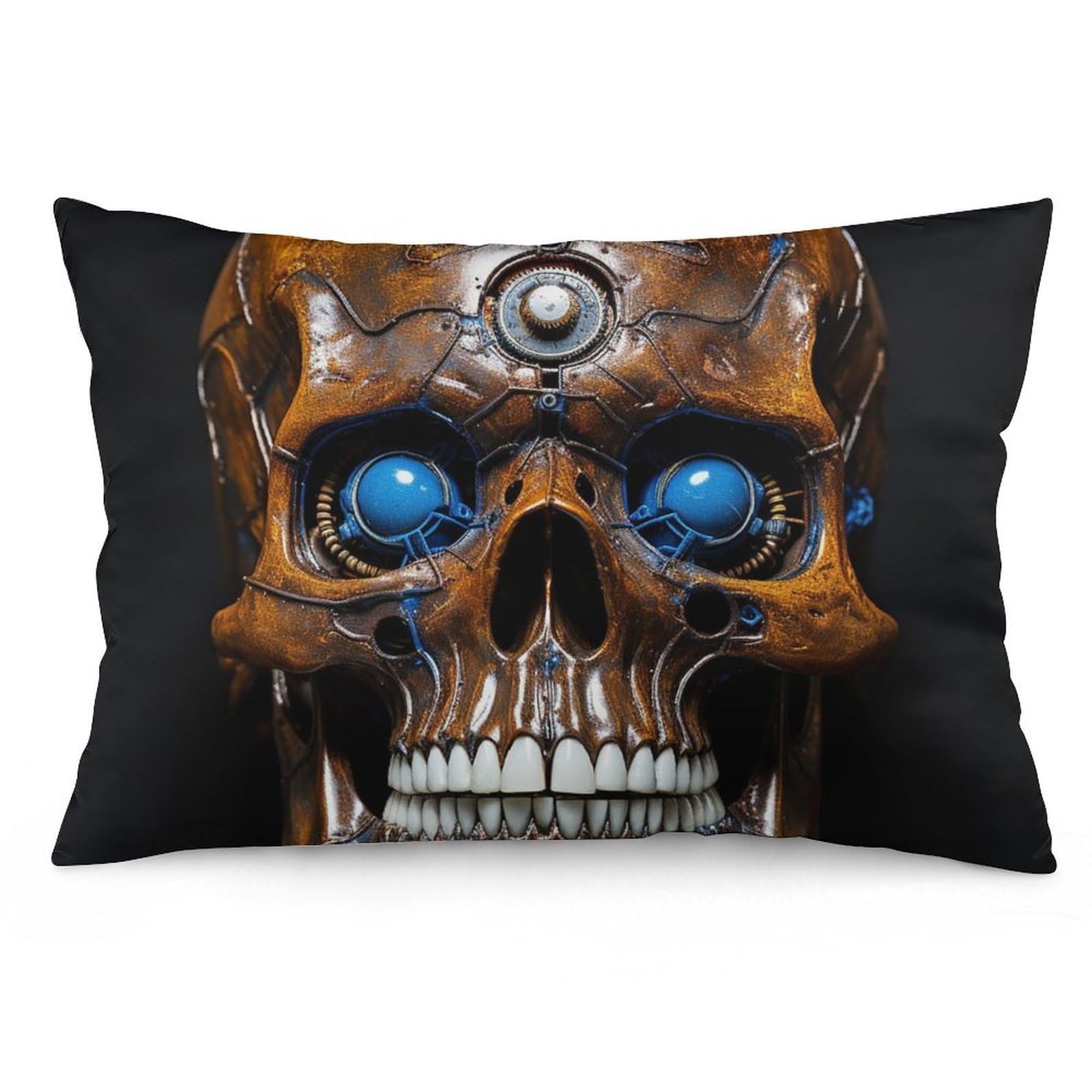 NTVOWPZO 2 Pack Decoration Throw Pillow Covers 20"x30" Pillowcases Covers Eyes Skull Pillowcases Modern Farmhouse Home Decor Sofa Cushions Covers for Couch Bed Living Room