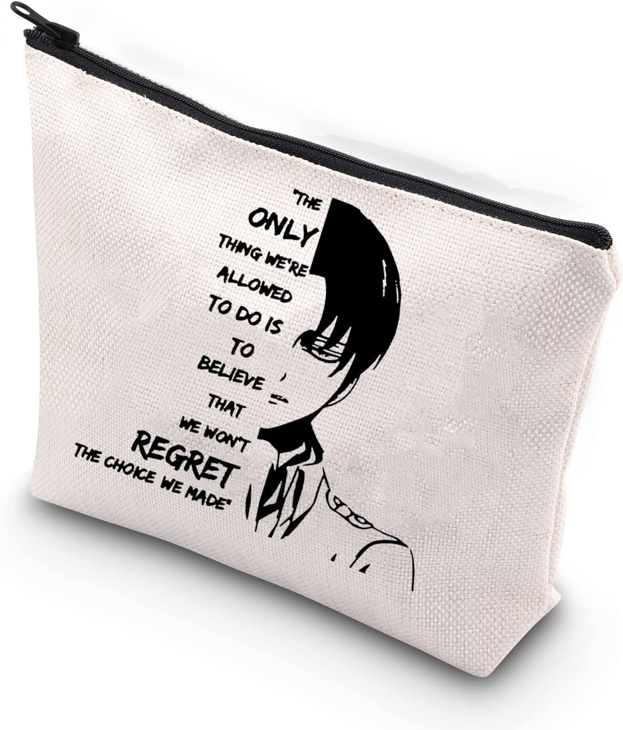 MNIGIU Levi Ackerman Gift Anime Lover Cosmetic Makeup Bag Anime Fan Gift (choice made bag)