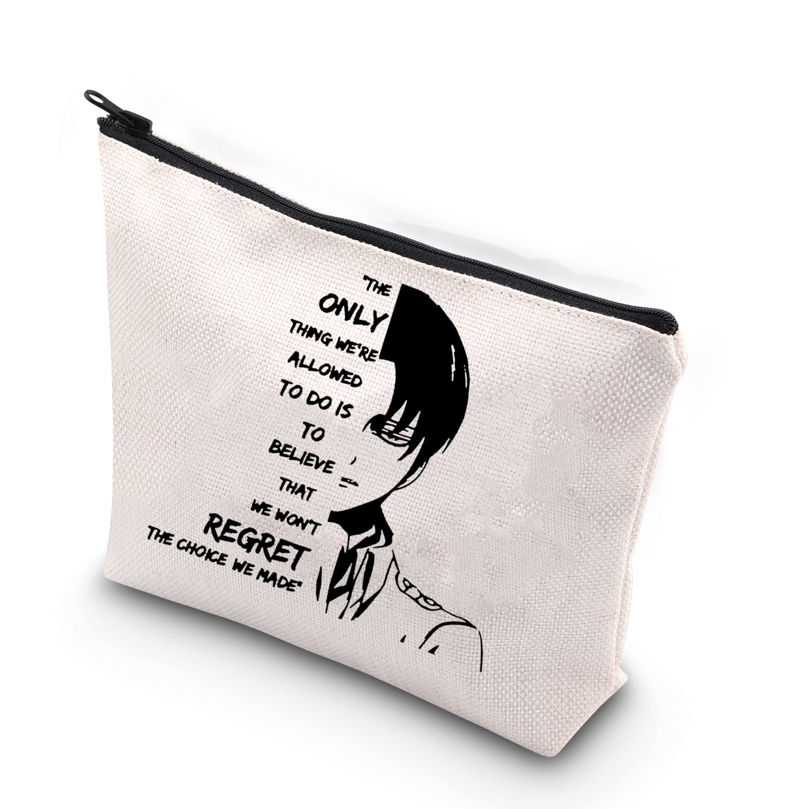 MNIGIU Levi Ackerman Gift Anime Lover Cosmetic Makeup Bag Anime Fan Gift (choice made bag)