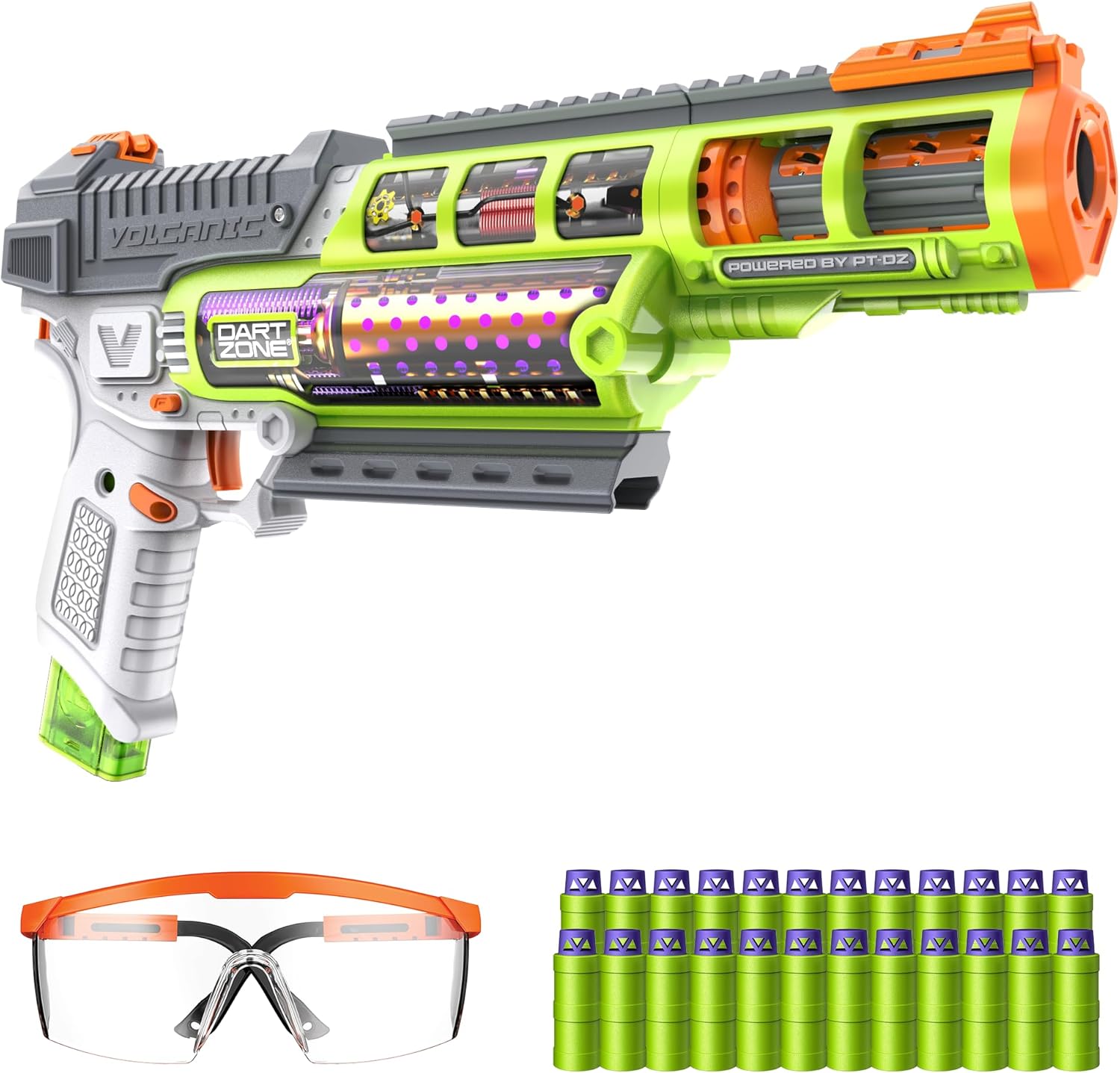 Dart Zone Max Nitroshot+ Volcanic Pro Blaster