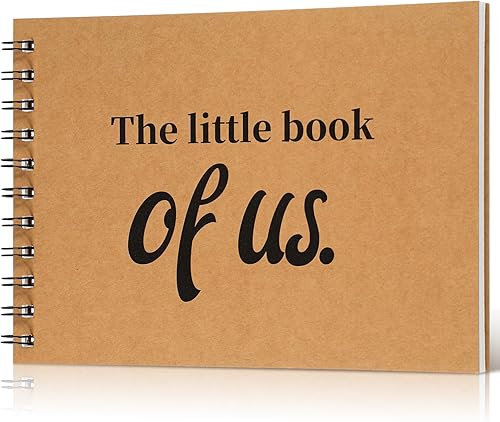 Tenceur The Little Book of Us - Diario para parejas, álbum de recortes, álbum de recortes, álbum de fotos para parejas, diario de matrimonio,