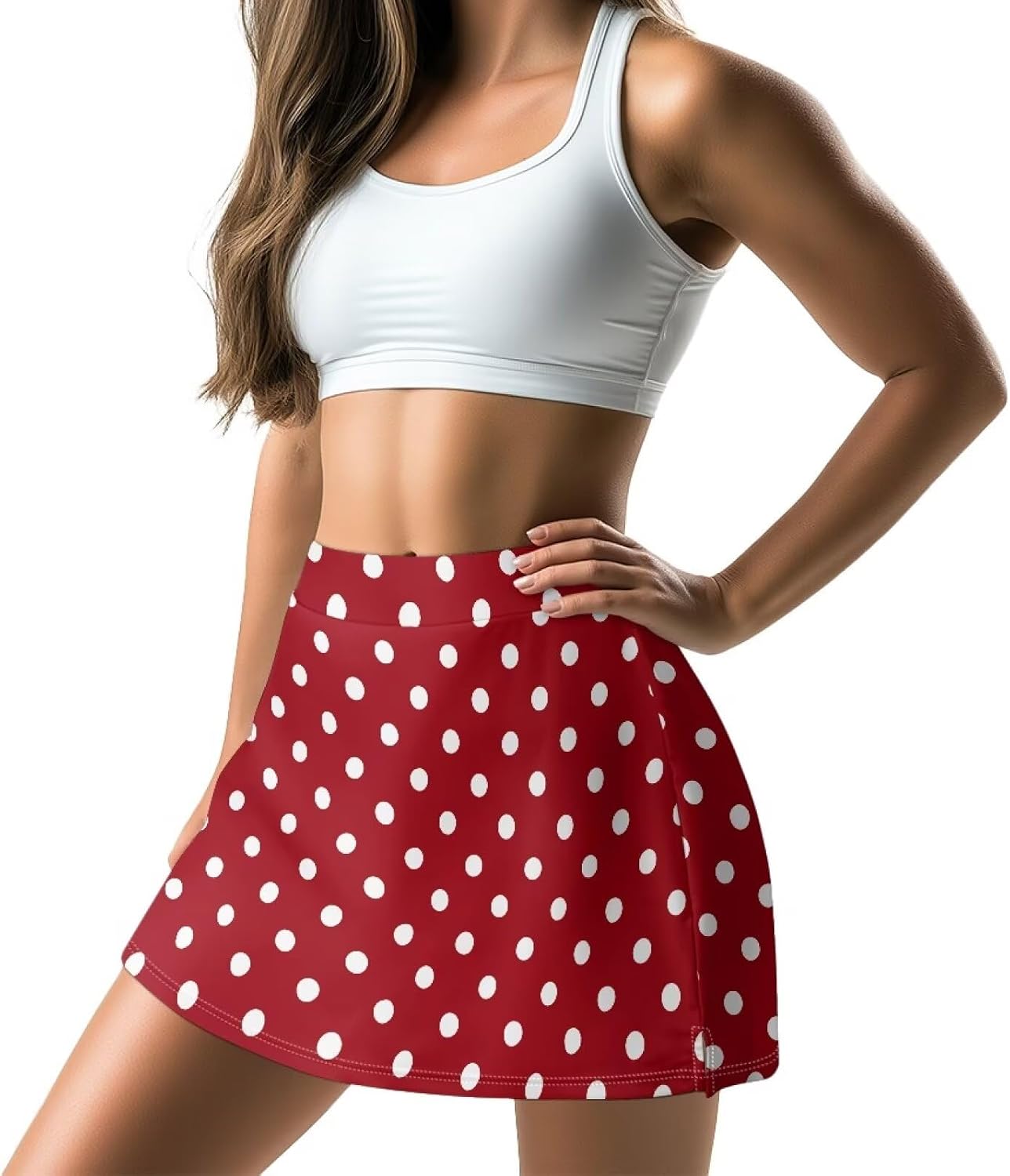 Women High Waisted Tennis Golf Skirts with Pockets Shorts Casual A-Line Athletic Skort for Running Workout XS-3XL