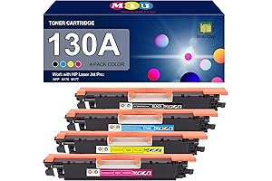 High-Yield 130A Toner Cartridge 4-Pack: Replaces HP 130A CF350A CF351A CF352A CF353A