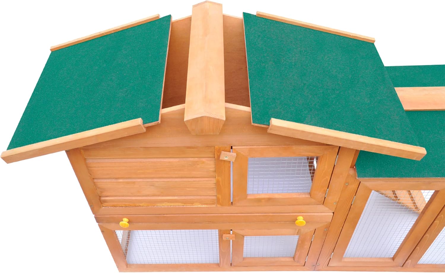 vidaXL Outdoor Large Rabbit Hutch Wood Pet Cage House Enclosure Multi Colors