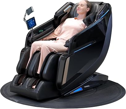 4D Massage Chair Full Body Extended SL-Track Zero Gravity Shiatsu Recliner | 3 Zero-Gravity Angles,3-Zone Heat,Calf & Foot Rollers,Thai Stretch,10-Program+20-Technique,AI voice,Bluetooth,Wireless Charge