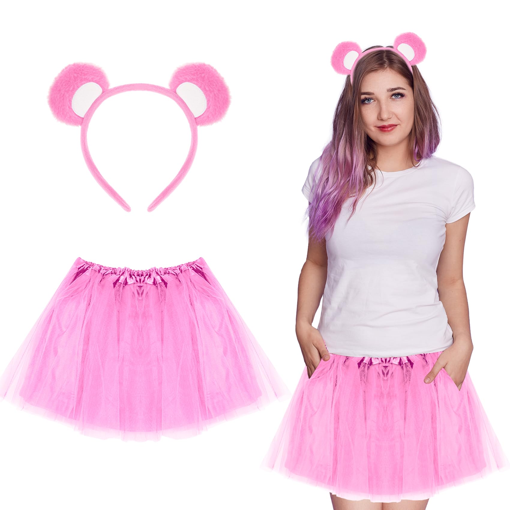 Halloween Bear Costume Accessories Bear Tutu Skirt for Halloween Cosplay Party Dress Up-tutu only