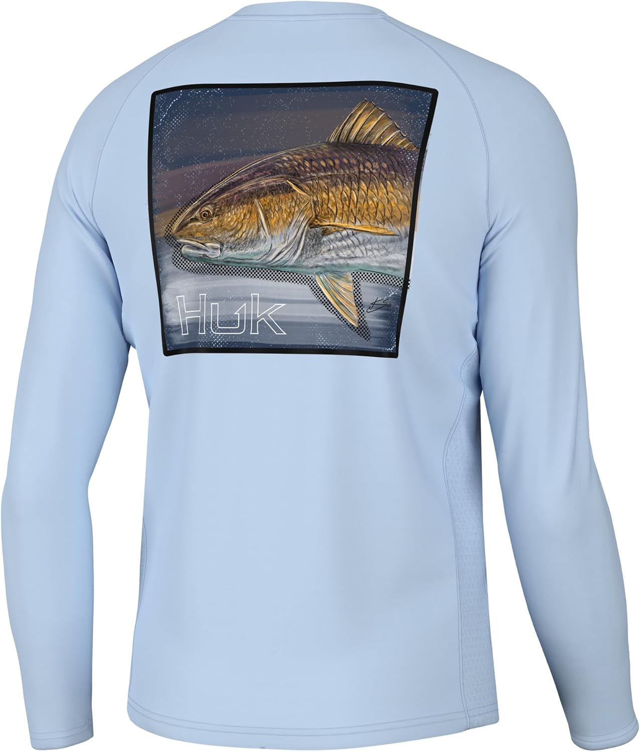HUK Men's Kc Scott Graphic Pursuit Shirt, Performance Fishing Shirt