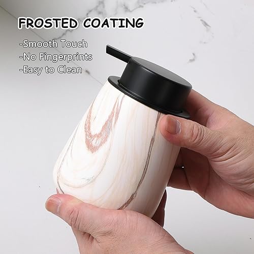 Miniatura 91 de Dispensador de jabón de manos de espuma de 12 onzas, dispensador de jabón espumoso negro para baño con bomba fácil de presionar, dispensador de