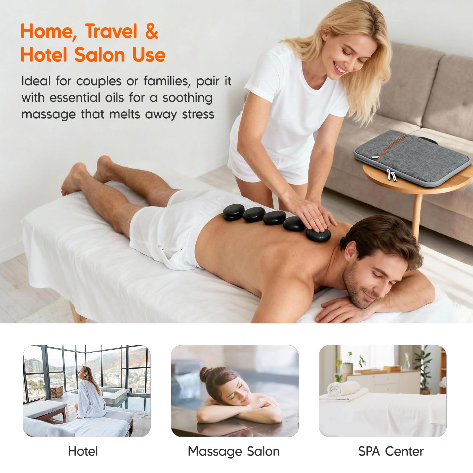 Amazon.com: Goodtar Portable Hot Stone Massage Warmer - Digital