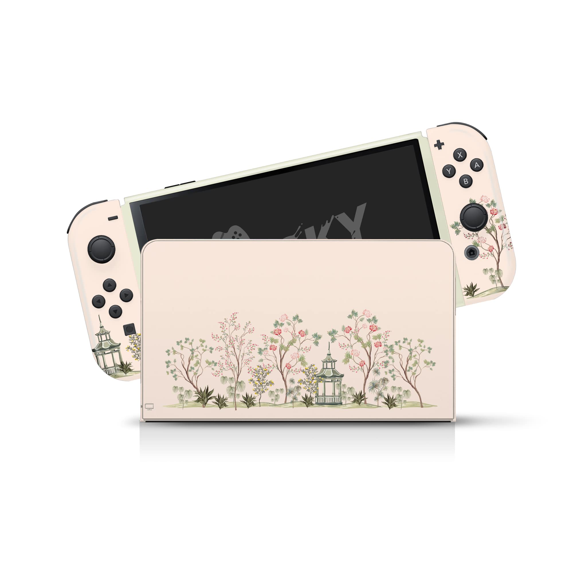 Tacky Design Japanese Sakura Vinyl Skin Compatible with Nintendo