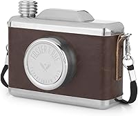 Vista 11 de Foster & Rye Flask Whisky - Juego de 1 botella de acero inoxidable para hombre, color verde militar mate con envoltura de lona, 6 onzas, 6 onzas