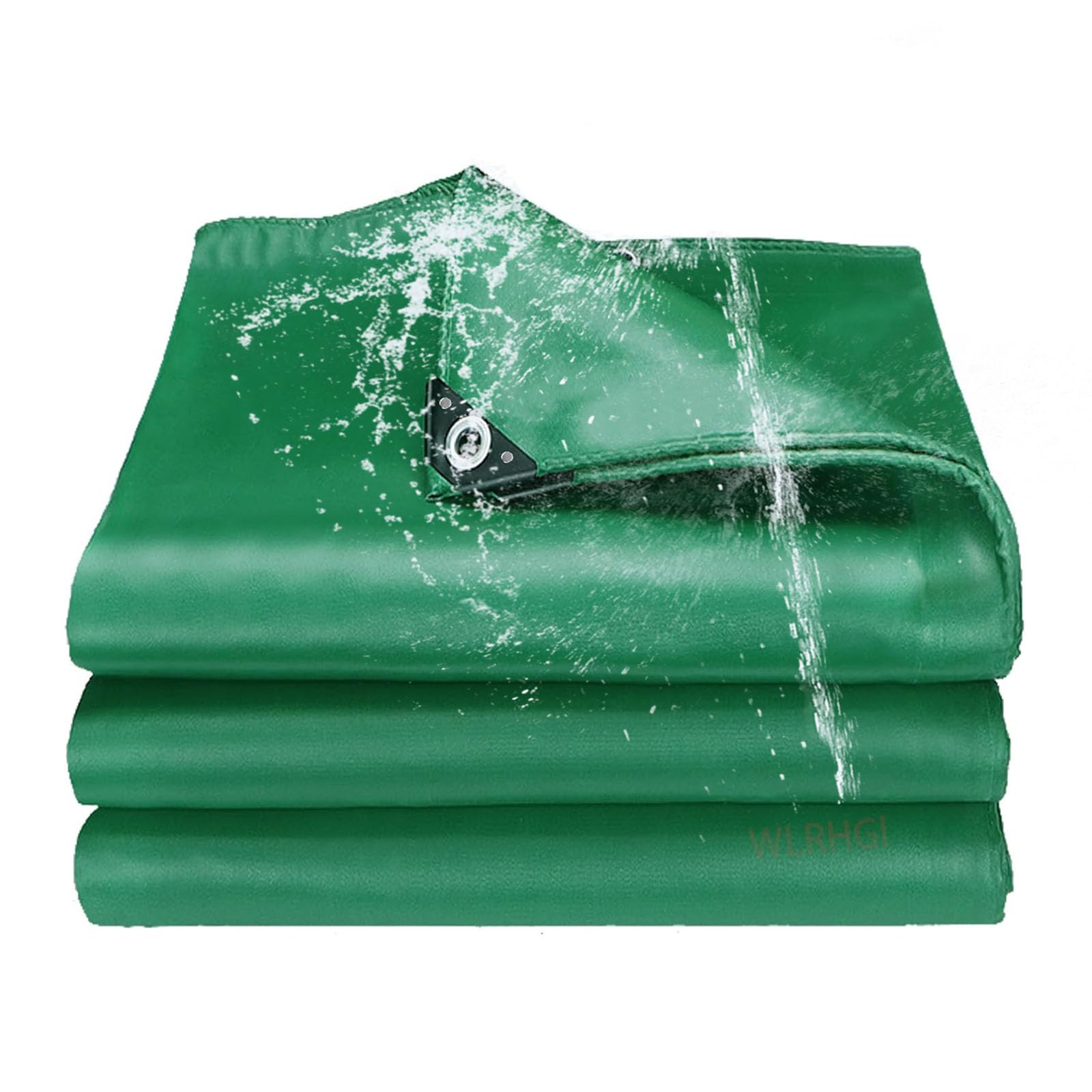 Lona con ojales impermeable 1.8x2m toldo reforzado verde multiusos antidesgarros