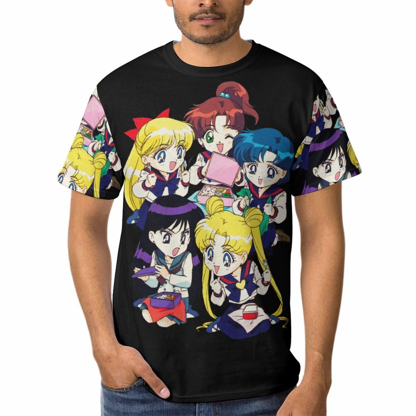 Amazon.co.jp: Tシャツ メンズ 美少女戦士セーラームーン 半袖 夏服 
