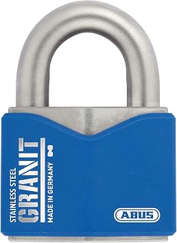 ABUS Granite Padlock 37RK/70#SZP for Outdoor Use - Hardened Special Steel - with Security Card and Replaceable Cylinder - Security Level 10
