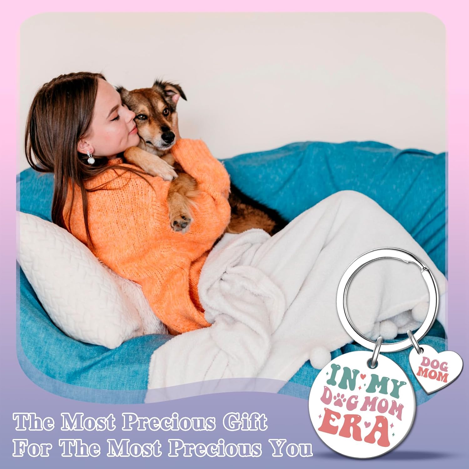 Dog Mom Gifts for Women Owner Dogs Lovers Gifts for Women Christmas Gift for Dog Mom Keychain Mothers Day Birthday Gift for Pet Dogs Owners - Image 7