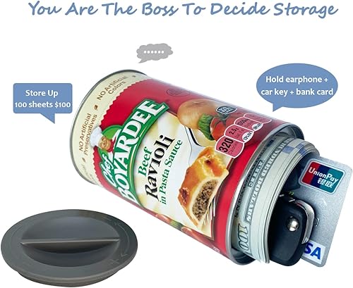 Miniatura 2 de Cajas de seguridad de lata, cajas fuertes secretas de distracción (ravioles)