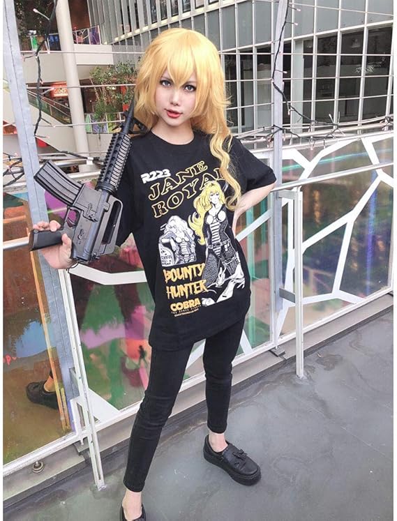 Amazon Cobra 漫画コブラ ジェーン ロイヤル イラストtシャツ ブラック M Tシャツ カットソー 通販
