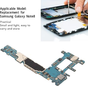 for Note 8 64GB Unlocked Cell Phone Motherboard Logic Board, Replacement PCB Motherboard, Main Logic Board for Note 8, Accurate Size (US Version)