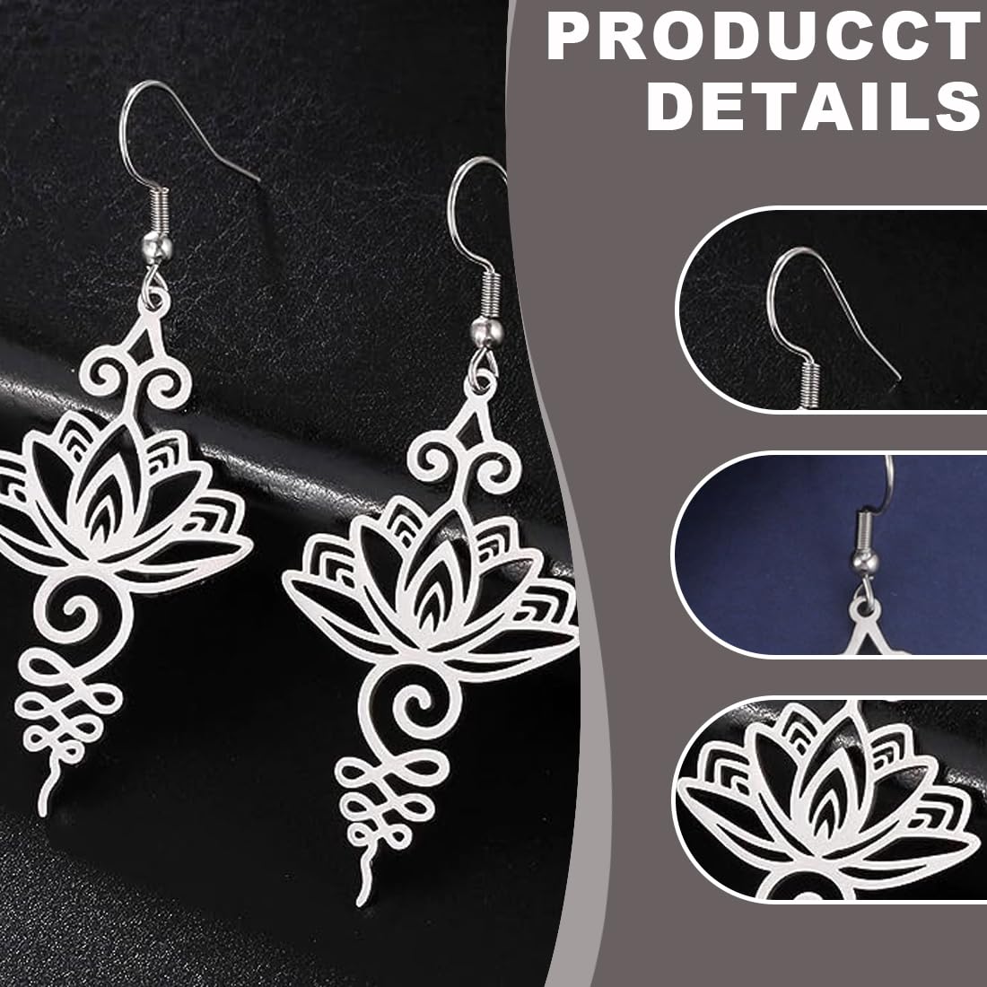 Boucles D'oreilles Pendantes Or Perles Grenats - Bijoux Anciens