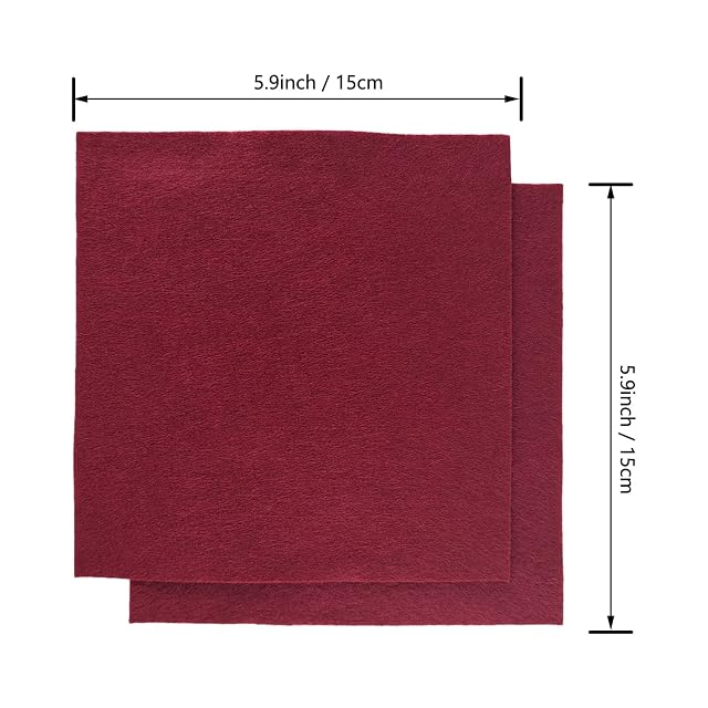 Foto 4 de 8 de Jtnohx Tela de Fieltro Suave Hojas de Fieltro de Colores Marrón claro