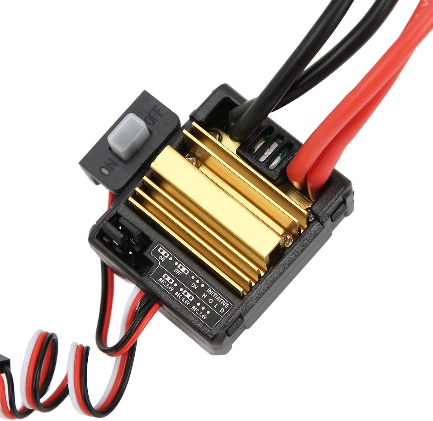 Dilwe RC 80A ESC, 80A Plus V2 Electronic Speed Controller for 1/10 RC Brushed Crawler : Toys & Games