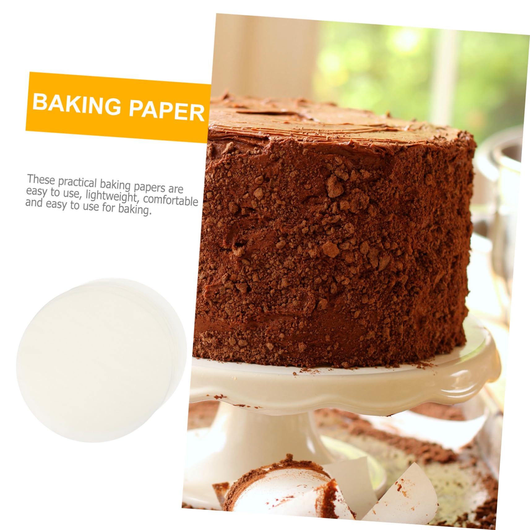 Papel de Horno Antiadherente de Papel Siliconado Blanco para Cocina, 500 Hojas Saludables y Ecológicas para Hornear en Casa