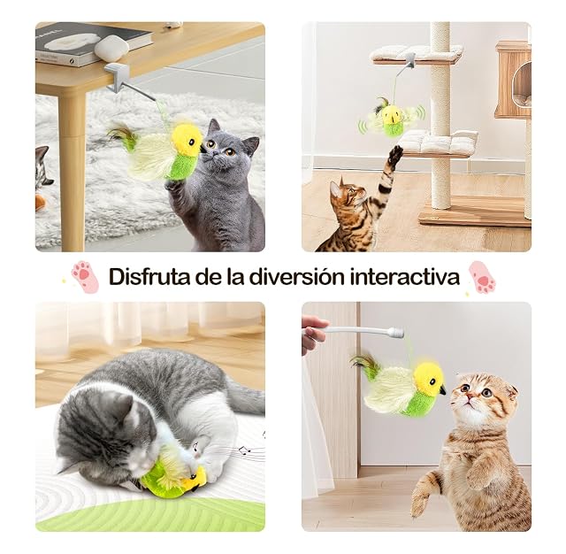 Foto 2 de 6 de Migipaws Juguete para Gatos, Juguete eléctrico Interactivo para Gatos
