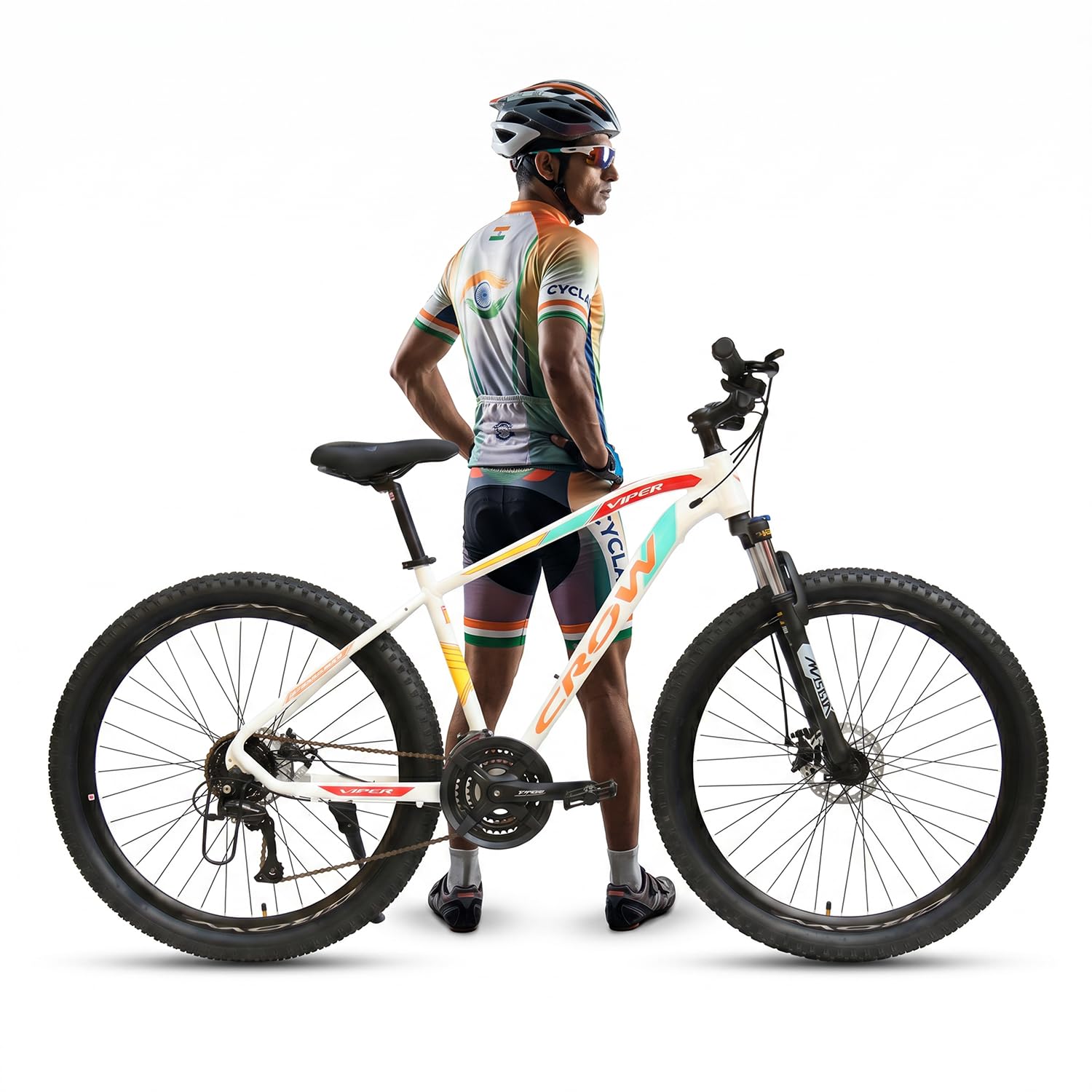 CROW - Viper 24 Speed 6061 Alloy Cycle 29T 24 Geared Bicycle for Men with Front Zoom Lockout Suspension & Jak Dual Disc Brake Mountain Bike | Ideal for 14+ Years, Unisex.-picture-29