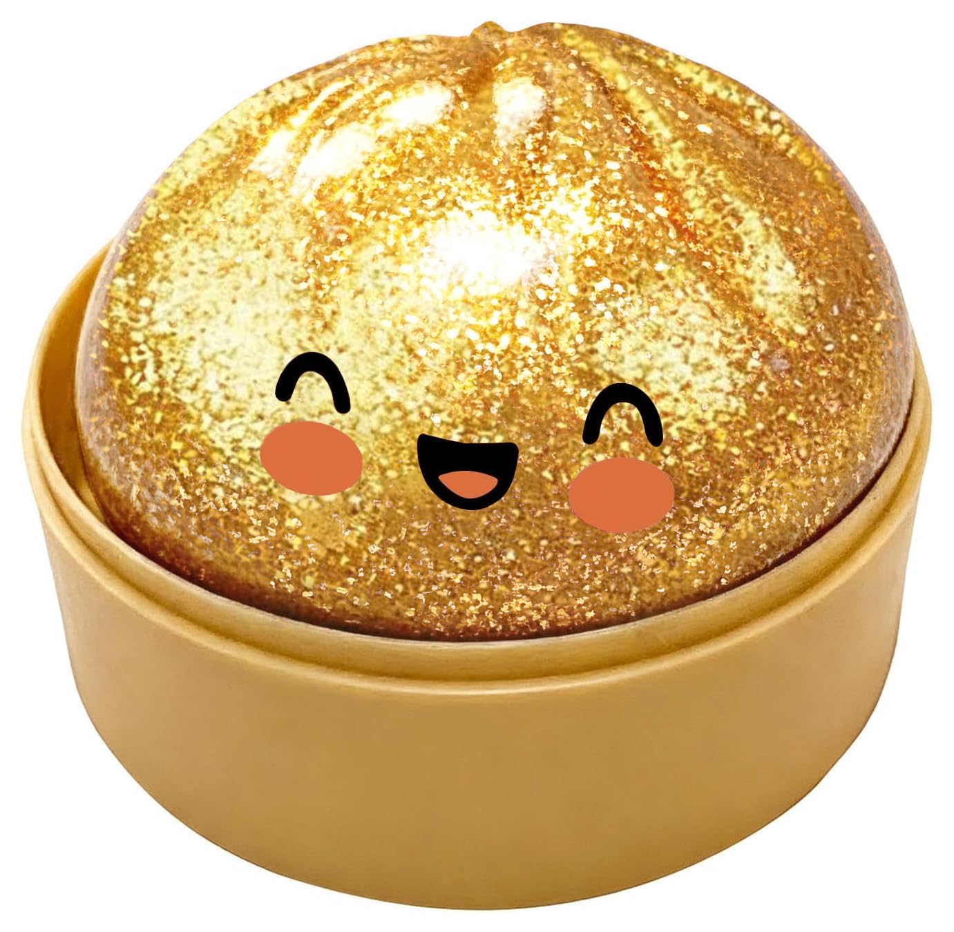 Giant Glitter Dumpling Squishy,Dumplings Squishy Sorpresa,Enorme Dumpling Squishys Estrés Pelota,Masa de Descompresión Suave,Brinquedo Anti-Stress de Massa para amassar para niños,niñas&Adulto