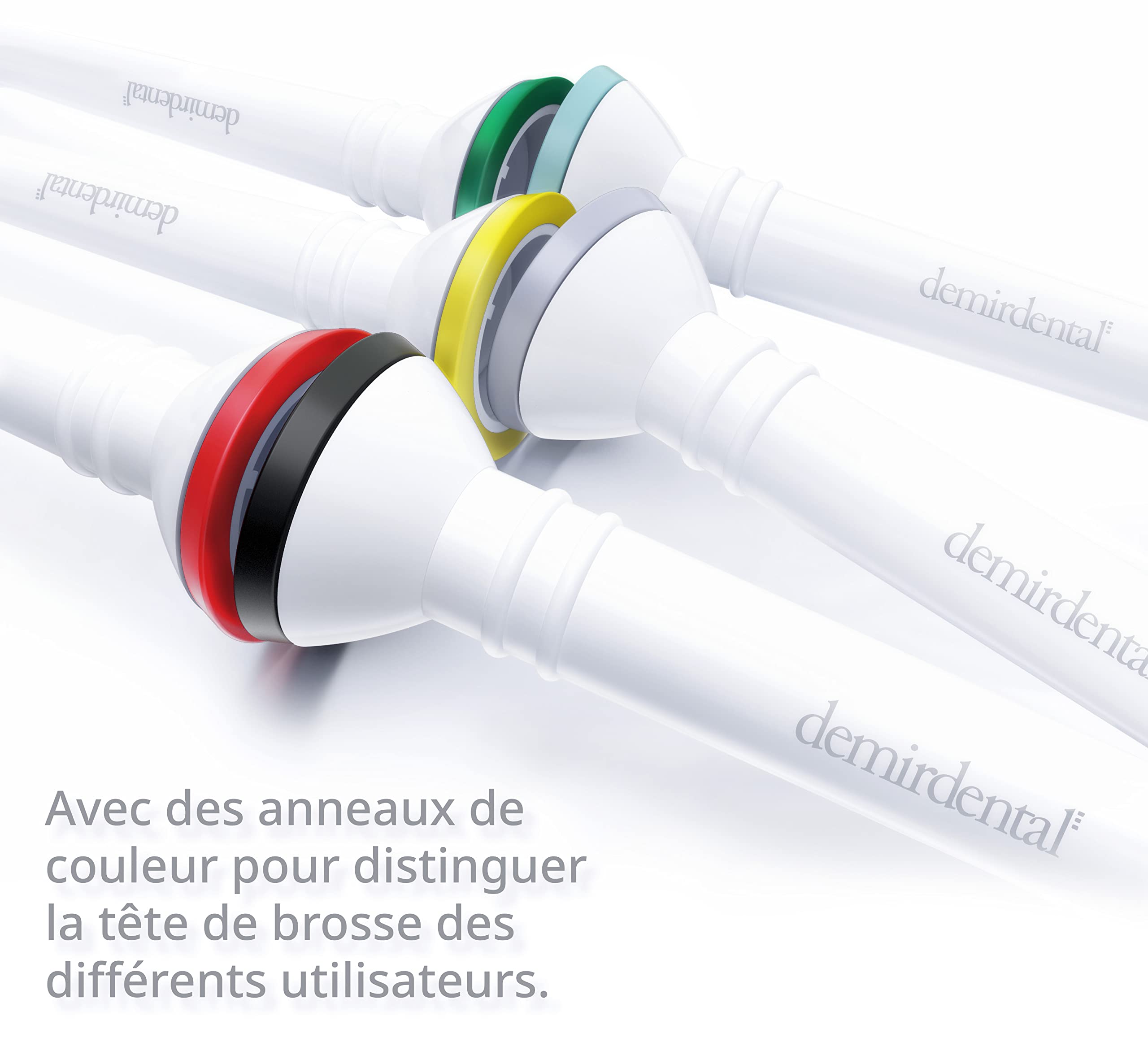 8 Pack demirdental compatible pour Philips Sonicare Têtes de brosse de rechange, Sensible, Blanc, remplace HX6058