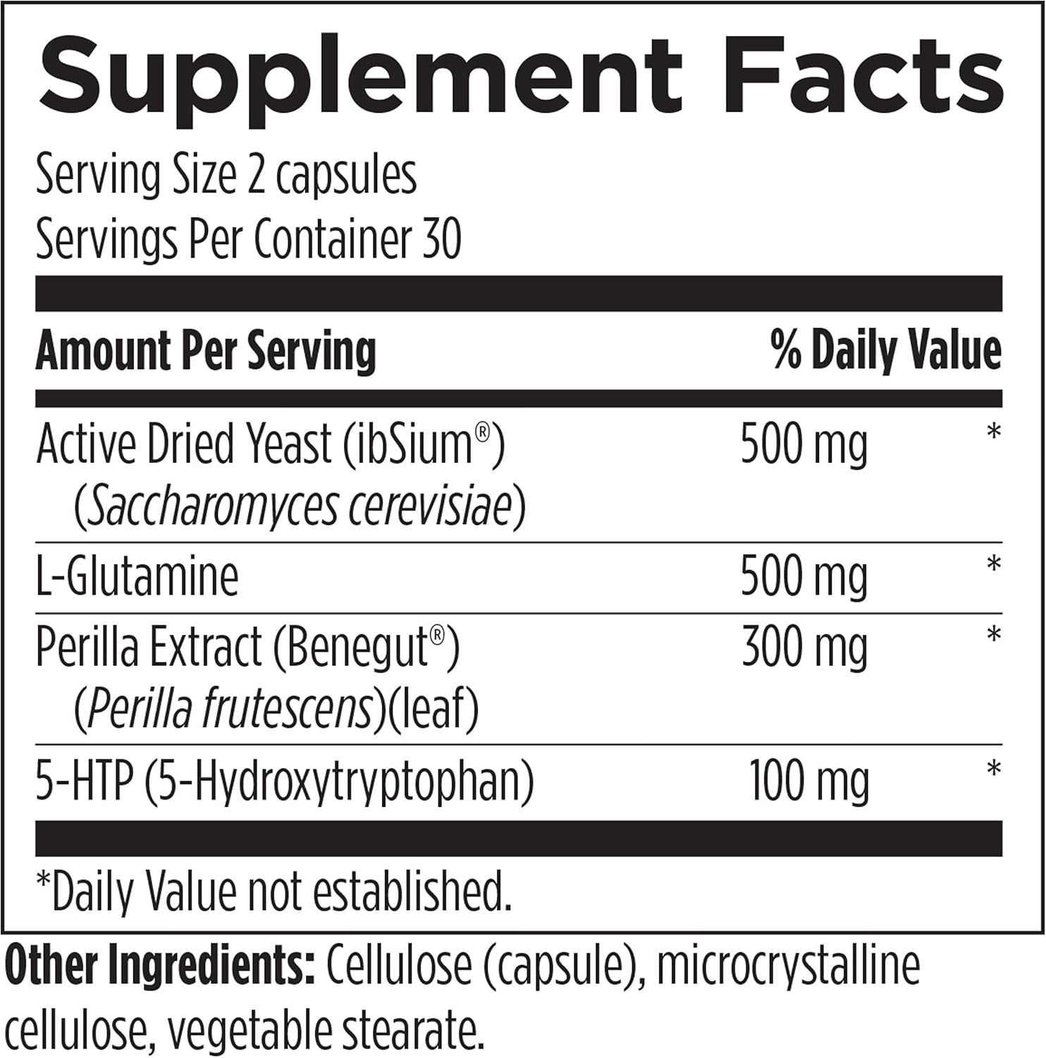 Designs for Health IBSynergy - Support GI Health, Digestion + Brain-Gut Connection - Enteric Nervous System Support Supplement with 5-HTP, L-Glutamine + Saccharomyces (60 Capsules)